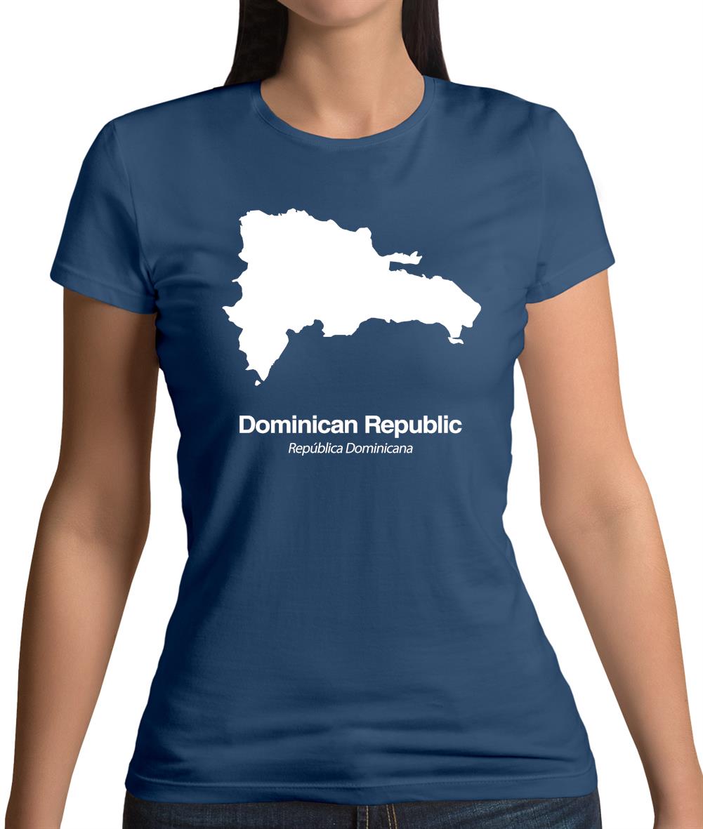Dominican Republic Silhouette Womens T-Shirt