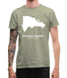 Dominican Republic Silhouette Mens T-Shirt