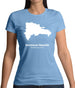 Dominican Republic Silhouette Womens T-Shirt