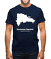 Dominican Republic Silhouette Mens T-Shirt