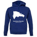 Dominican Republic Silhouette unisex hoodie