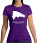 Dominican Republic Silhouette Womens T-Shirt
