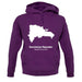 Dominican Republic Silhouette unisex hoodie