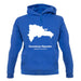 Dominican Republic Silhouette unisex hoodie