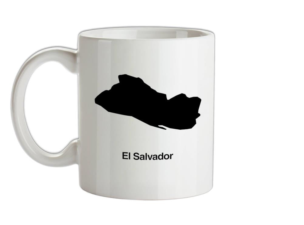El Salvador Silhouette Ceramic Mug