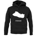 El Salvador Silhouette unisex hoodie