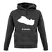 El Salvador Silhouette unisex hoodie