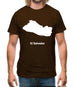 El Salvador Silhouette Mens T-Shirt