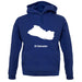 El Salvador Silhouette unisex hoodie