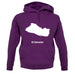 El Salvador Silhouette unisex hoodie