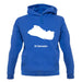 El Salvador Silhouette unisex hoodie