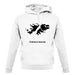 Falkland Islands Silhouette unisex hoodie