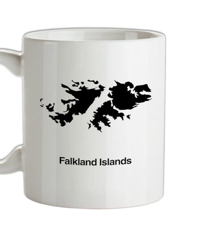 Falkland Islands Silhouette Ceramic Mug