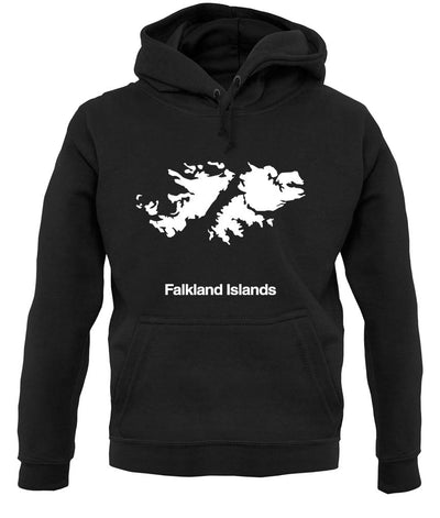 Falkland Islands Silhouette unisex hoodie