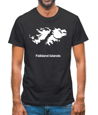 Falkland Islands Silhouette Mens T-Shirt
