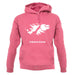 Falkland Islands Silhouette unisex hoodie