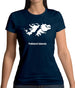 Falkland Islands Silhouette Womens T-Shirt