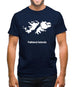 Falkland Islands Silhouette Mens T-Shirt