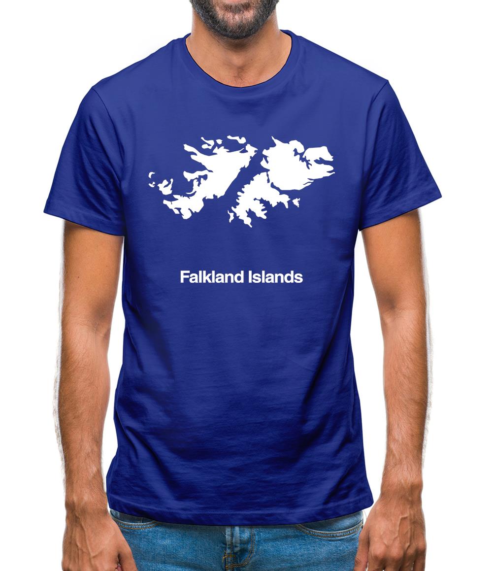 Falkland Islands Silhouette Mens T-Shirt