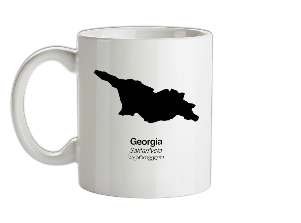 Georgia Silhouette Ceramic Mug