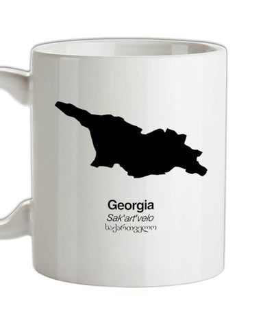 Georgia Silhouette Ceramic Mug