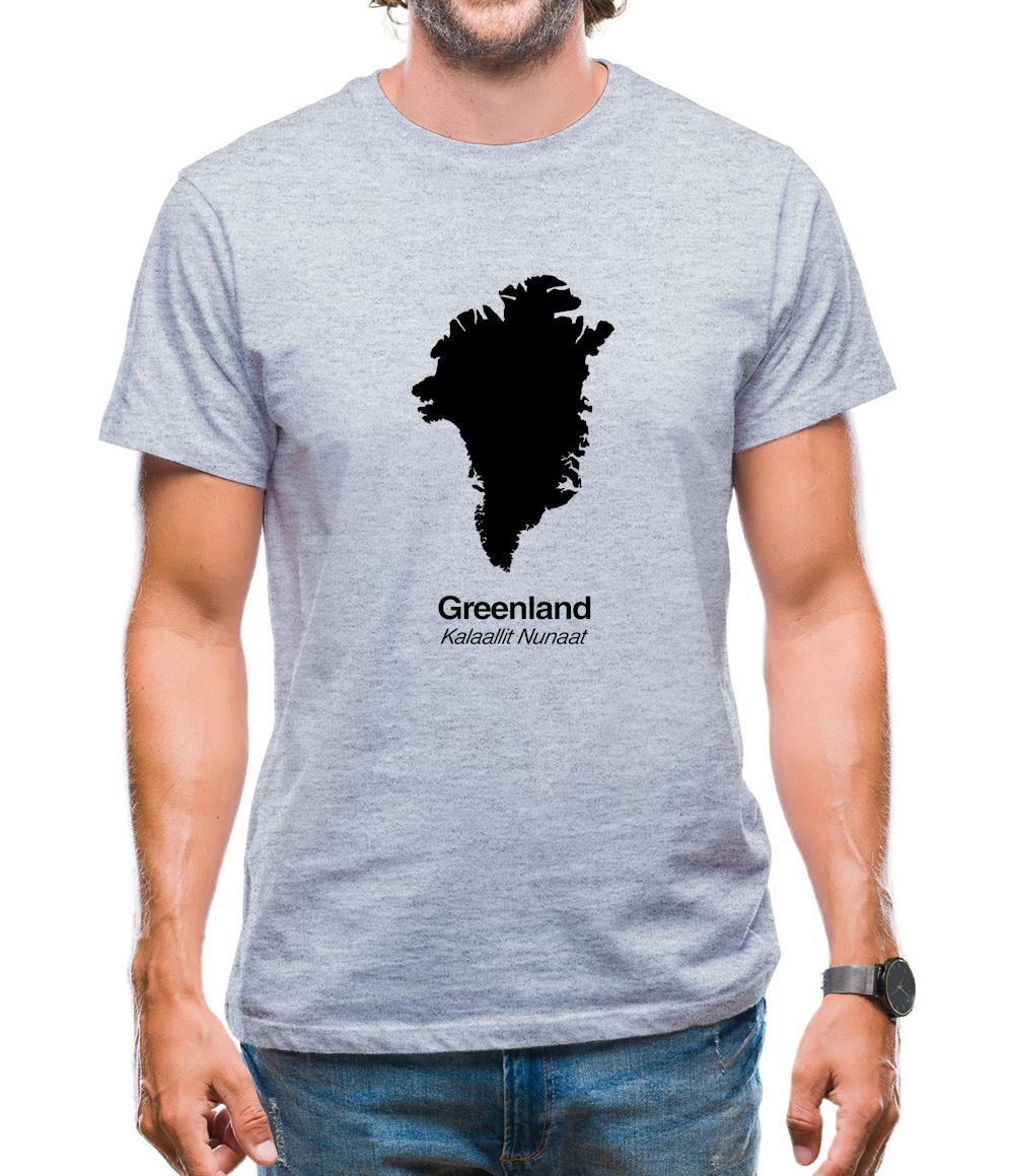 Greenland Silhouette Mens T-Shirt