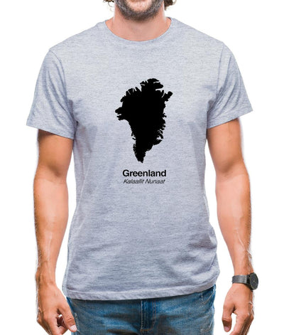 Greenland Silhouette Mens T-Shirt