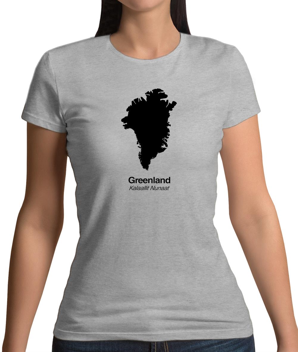 Greenland Silhouette Womens T-Shirt