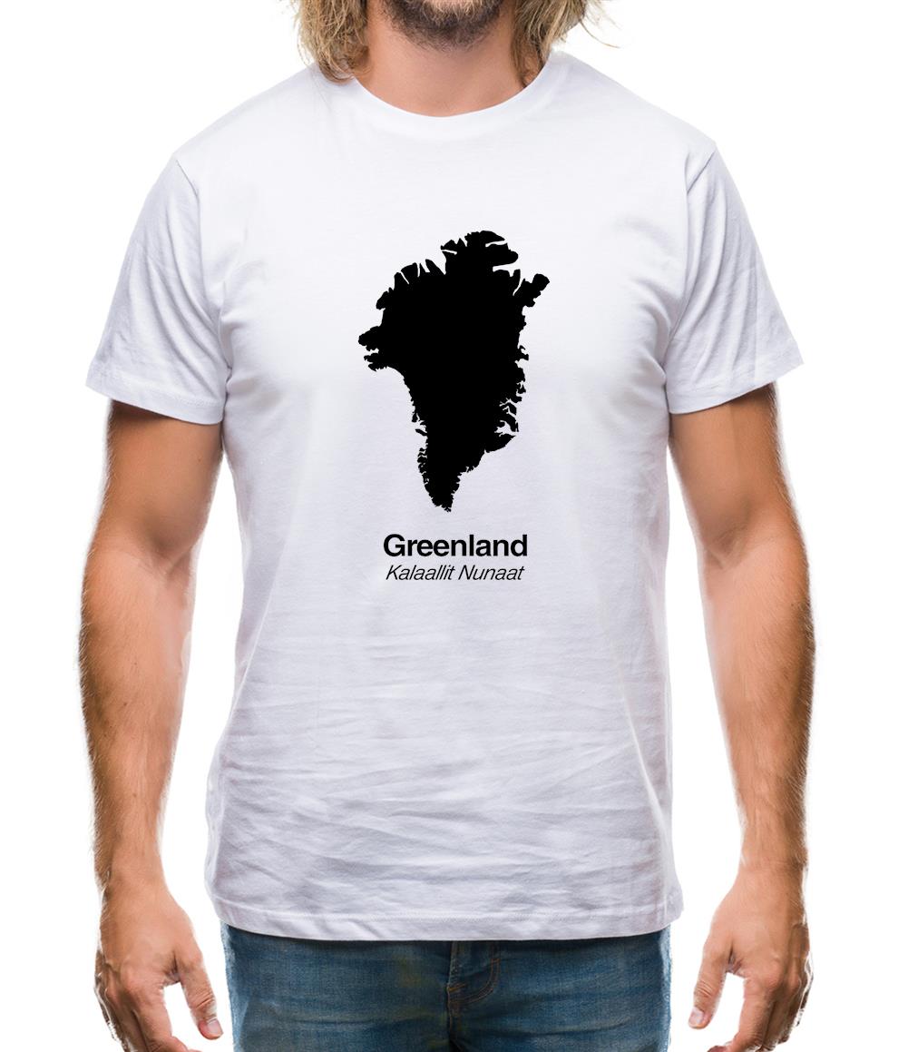 Greenland Silhouette Mens T-Shirt
