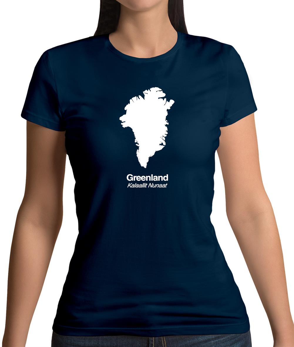 Greenland Silhouette Womens T-Shirt