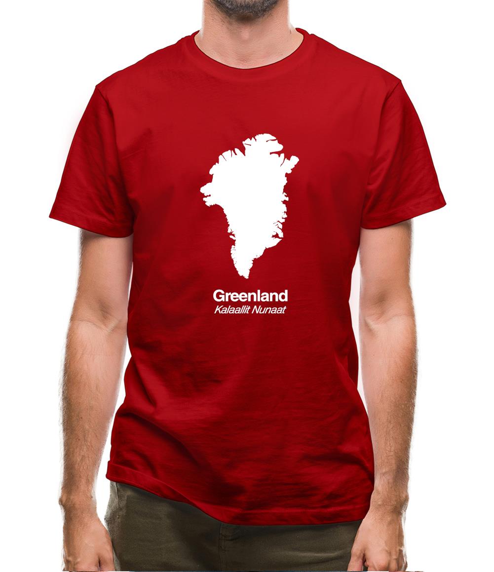Greenland Silhouette Mens T-Shirt