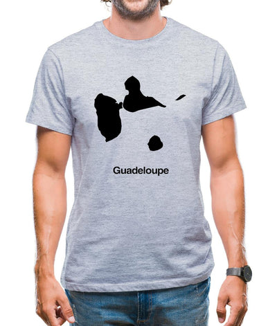 Guadeloupe Silhouette Mens T-Shirt