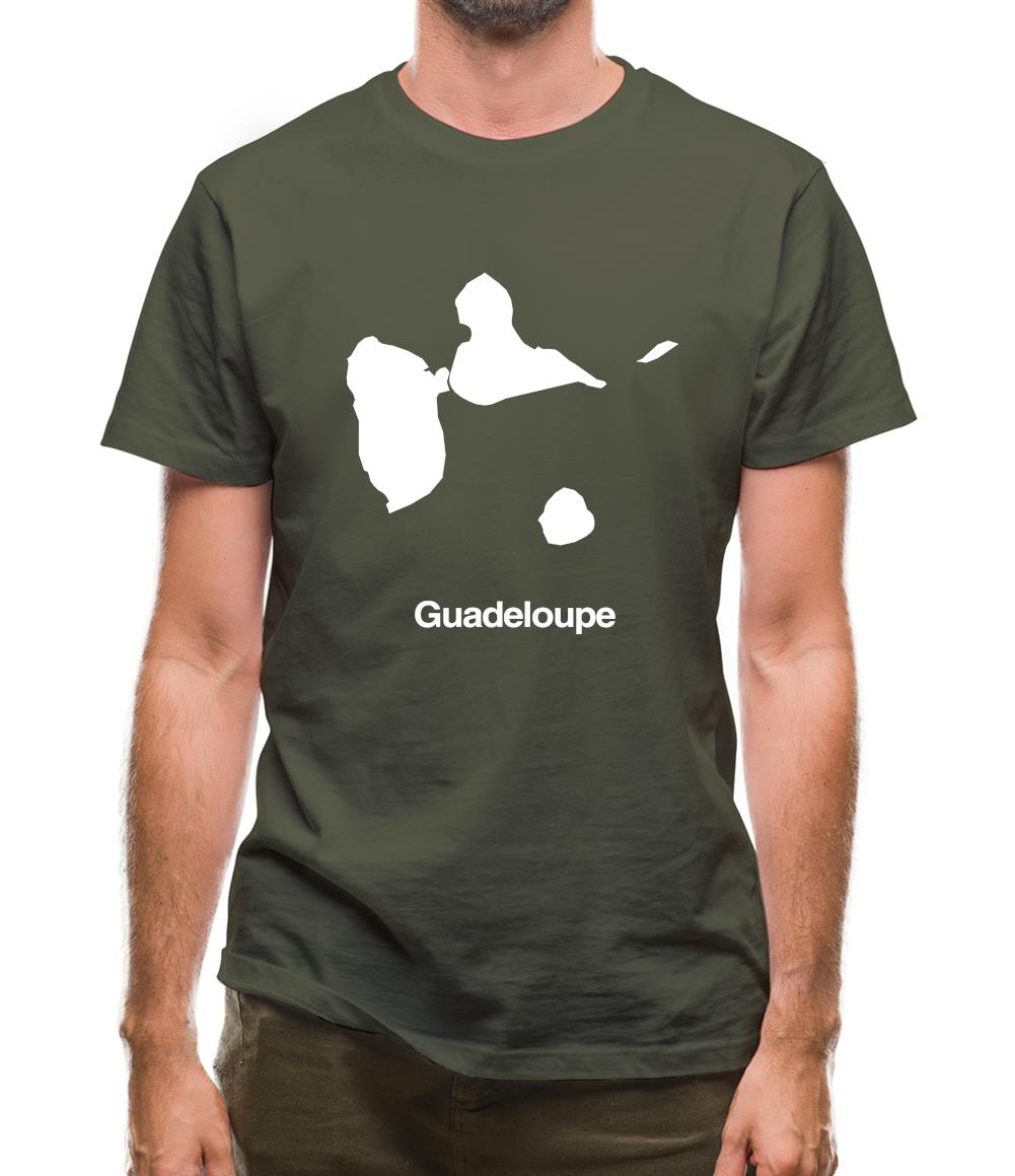Guadeloupe Silhouette Mens T-Shirt
