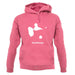 Guadeloupe Silhouette unisex hoodie