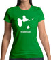 Guadeloupe Silhouette Womens T-Shirt