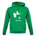 Guadeloupe Silhouette unisex hoodie