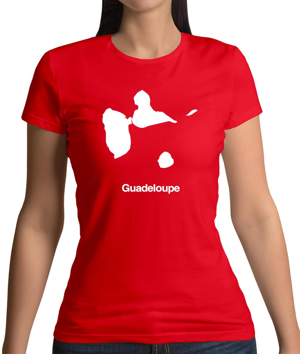 Guadeloupe Silhouette Womens T-Shirt