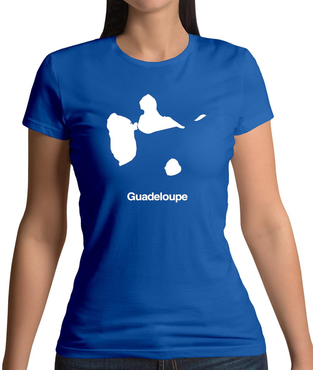 Guadeloupe Silhouette Womens T-Shirt