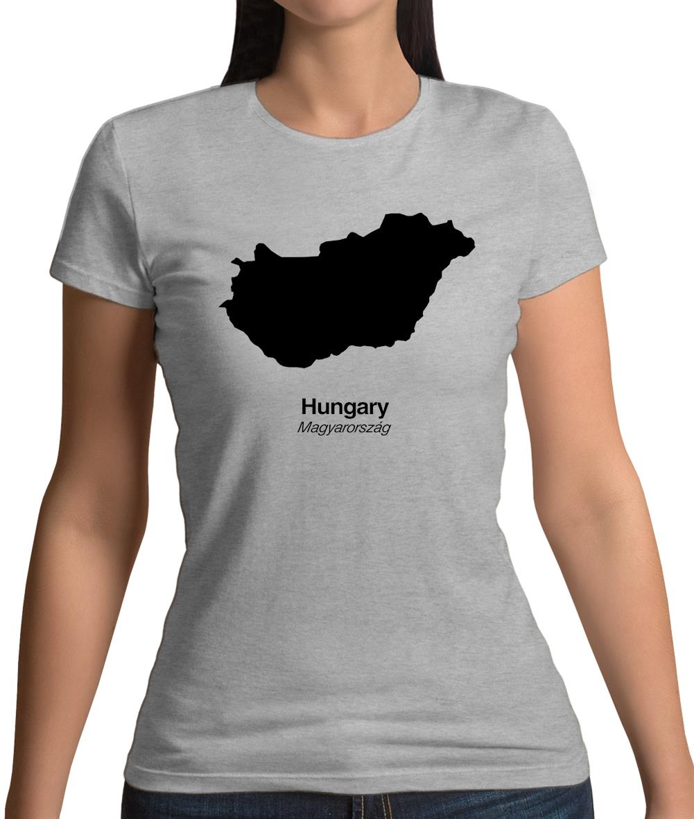 Hungary Silhouette Womens T-Shirt