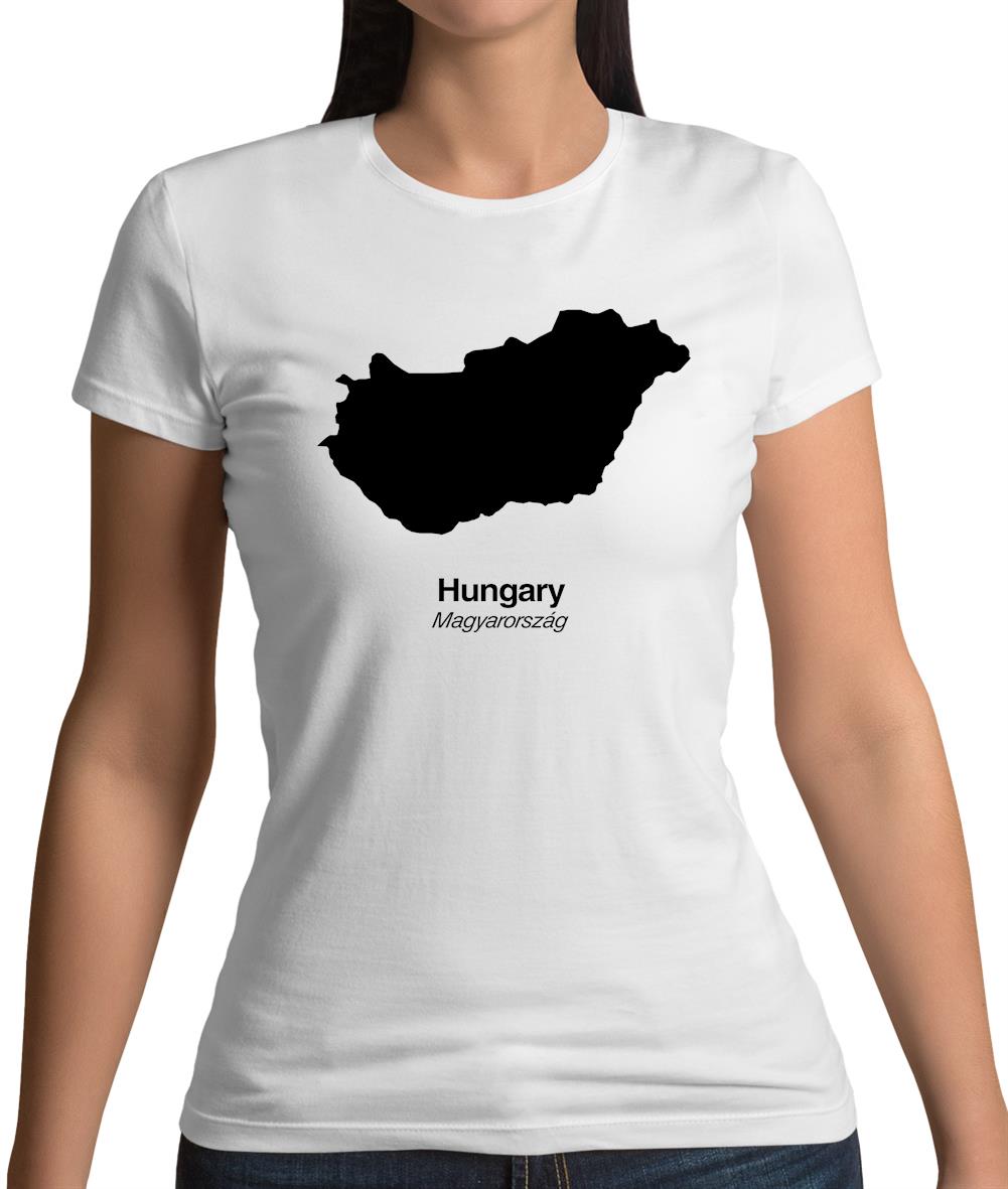 Hungary Silhouette Womens T-Shirt