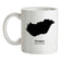 Hungary Silhouette Ceramic Mug