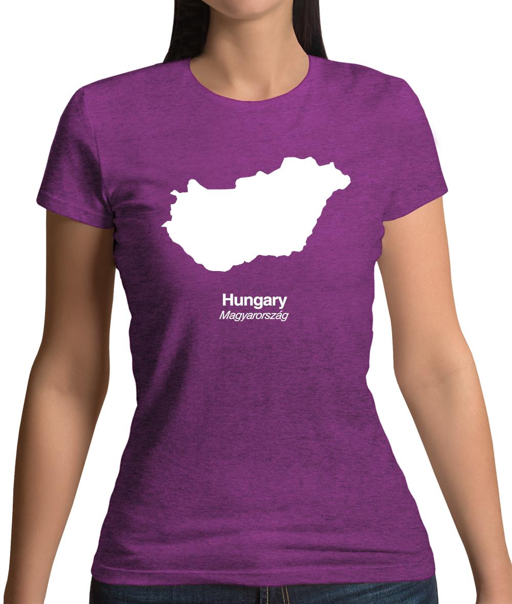 Hungary Silhouette Womens T-Shirt