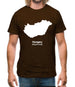 Hungary Silhouette Mens T-Shirt