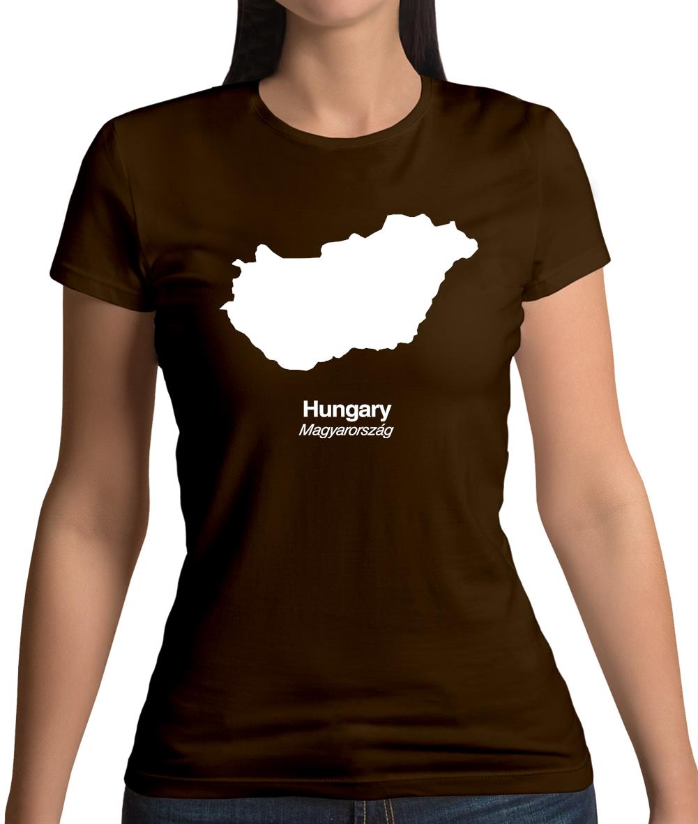 Hungary Silhouette Womens T-Shirt
