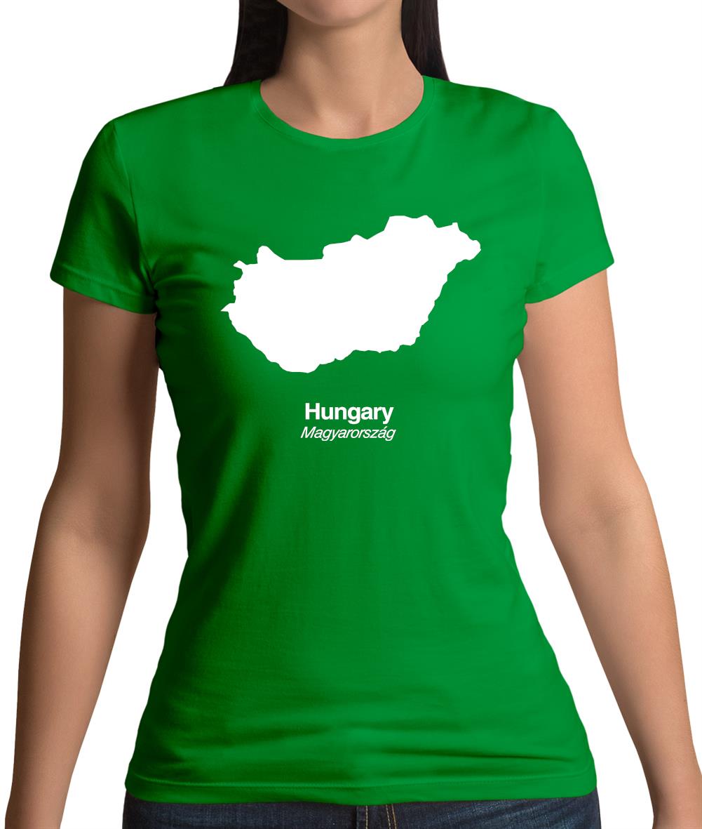 Hungary Silhouette Womens T-Shirt