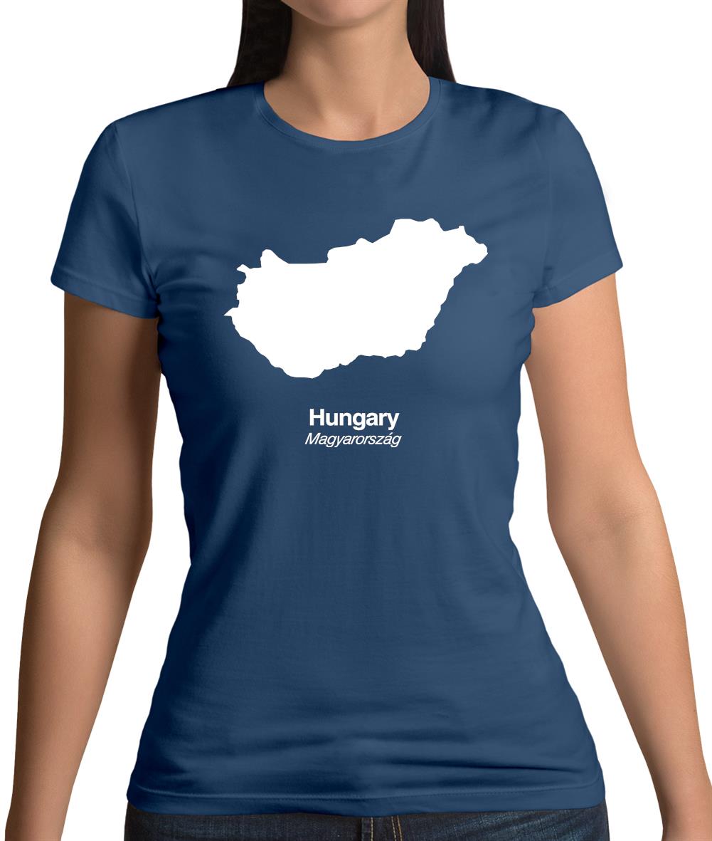 Hungary Silhouette Womens T-Shirt
