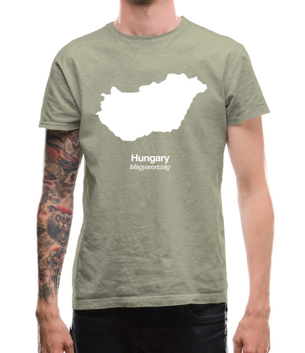 Hungary Silhouette Mens T-Shirt