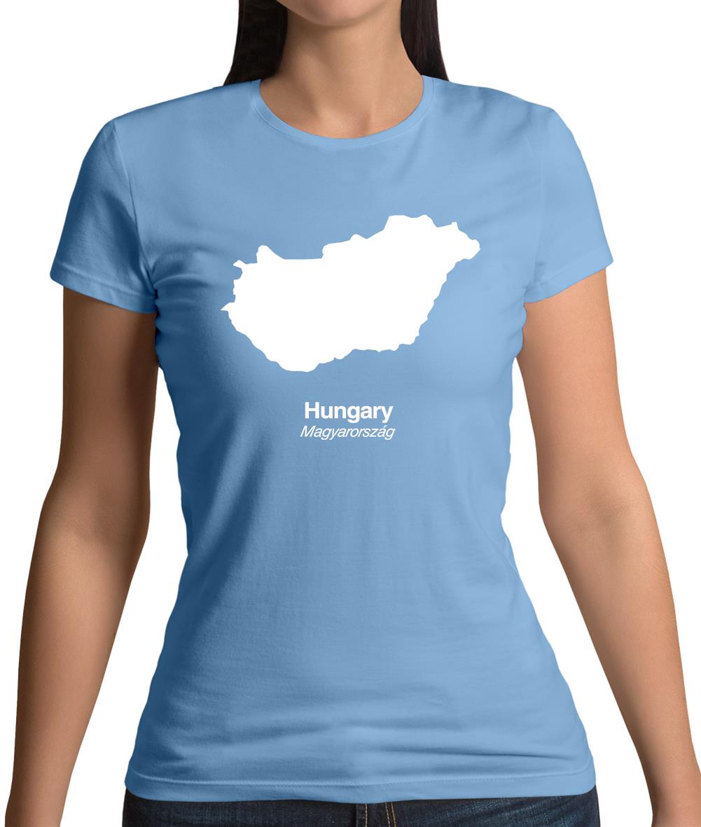 Hungary Silhouette Womens T-Shirt