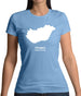 Hungary Silhouette Womens T-Shirt