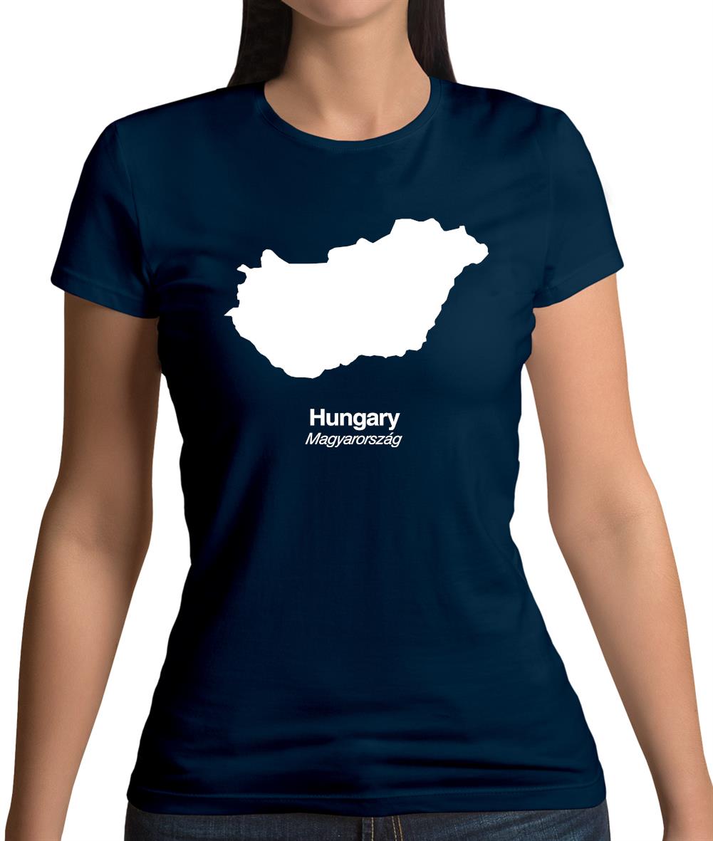 Hungary Silhouette Womens T-Shirt